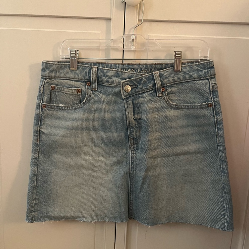 American Eagle Light Blue Denim Skirt
